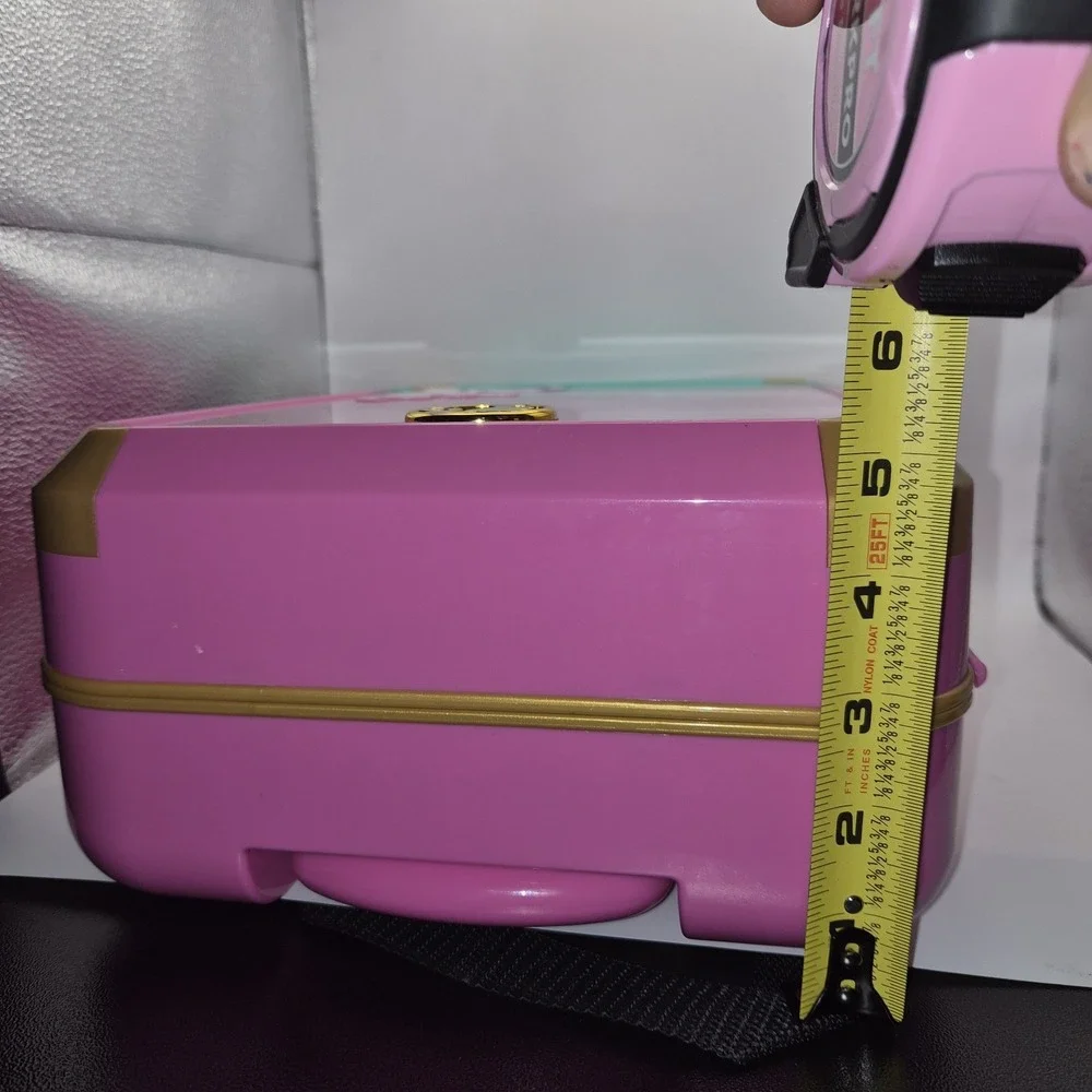 Barbie Rolling Suitcase Travel Playset Carry On Luggage Removable Insert...