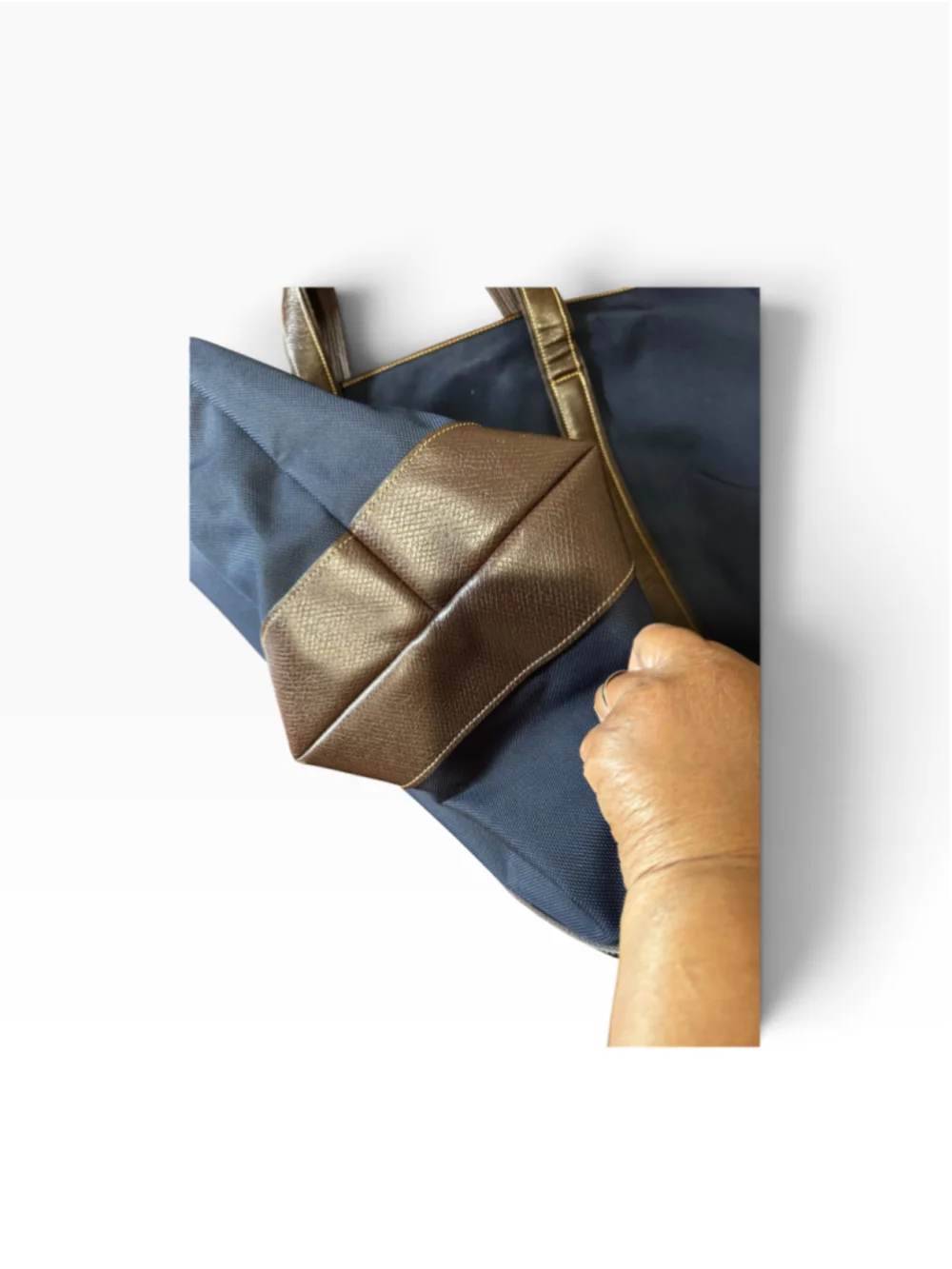 Longchamp Boxford large Travel Bag One Size Blue and Brown
